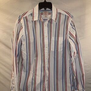 Brooks Brothers M Stripped Multi-Colored Shirt